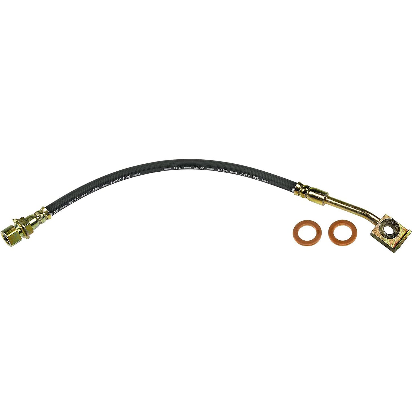 H97665 Передняя, ​​со стороны водителя, наружная тормозная магистраль серии First Stop, резина EPDM