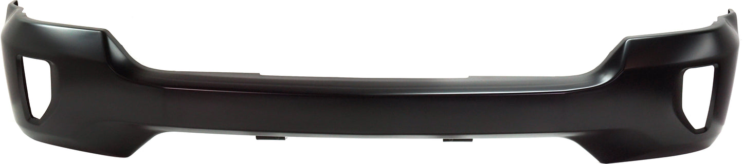 Front Bumper, Paintable, With Fog Light Holes, With Impact Bar Skid Plate, Without Mounting Brackets