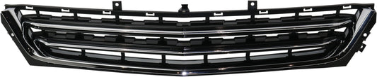 Front, Center Bumper Grille, Black, For Models without Midnight Black Package, CAPA Certified