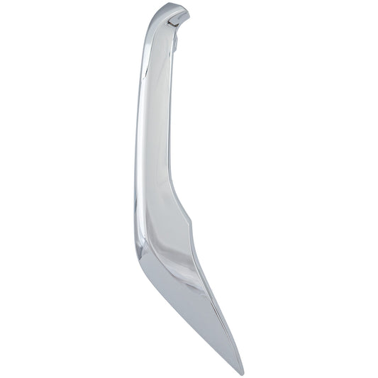 Front, Passenger Side, Outer Bumper Trim, Chrome