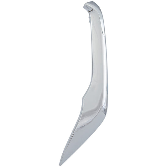 Front, Driver Side, Outer Bumper Trim, Chrome