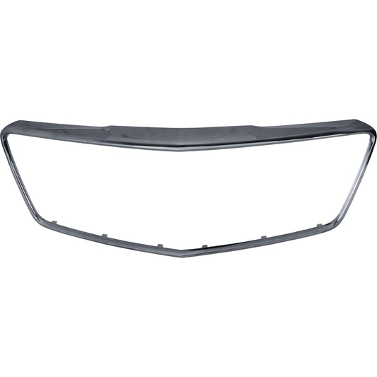 Grille Trim Center, Black Chrome