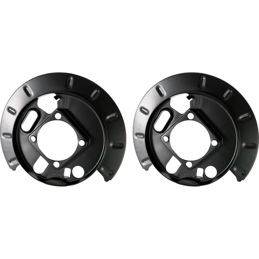 Защитные щитки задних тормозов, черные, стальные