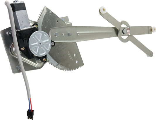 Front, Passenger Side Power Window Regulator, With Motor