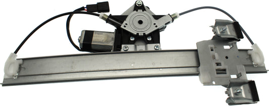 Rear, Driver Side Power Window Regulator, With Motor