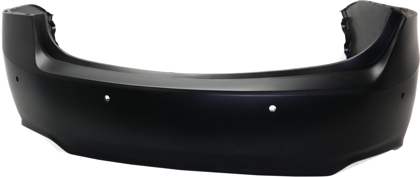 Rear Primed Bumper Cover, LTZ Model, With Parking Aid Sensor Holes, CAPA Certified