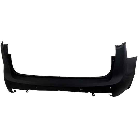 Rear Primed Bumper Cover, For Models without Parallel Park Assist and Blind Spot Sensor