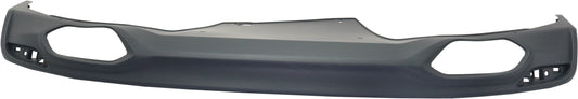 Rear Valance, Textured, With Dual Exhaust Holes, CAPA CERTIFIED