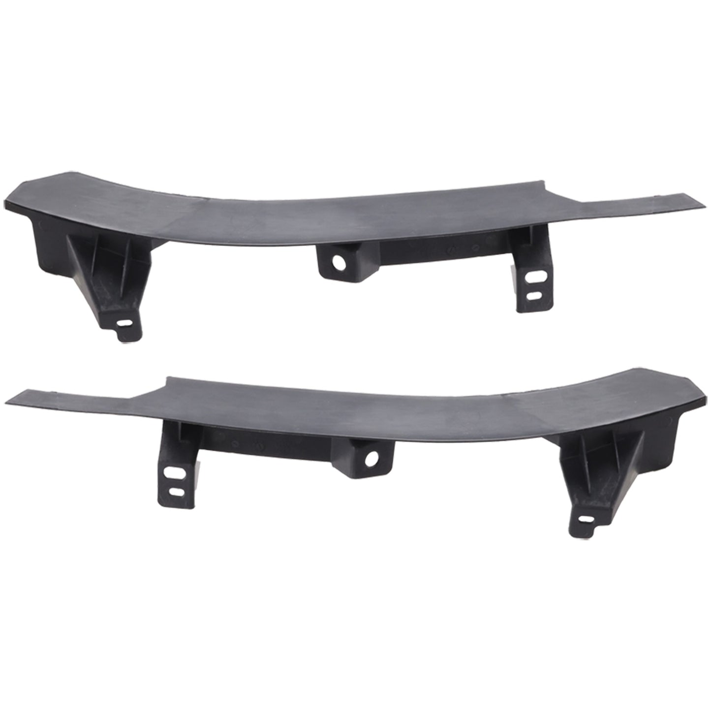 Front, Driver and Passenger Side Bumper Bracket; Panel Brackets, 1-Piece Bumper Type
