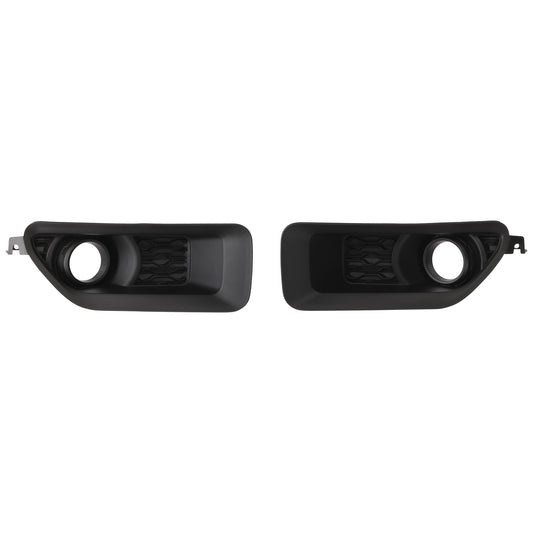 Front, Driver and Passenger Side Fog Light Trims, Textured Black