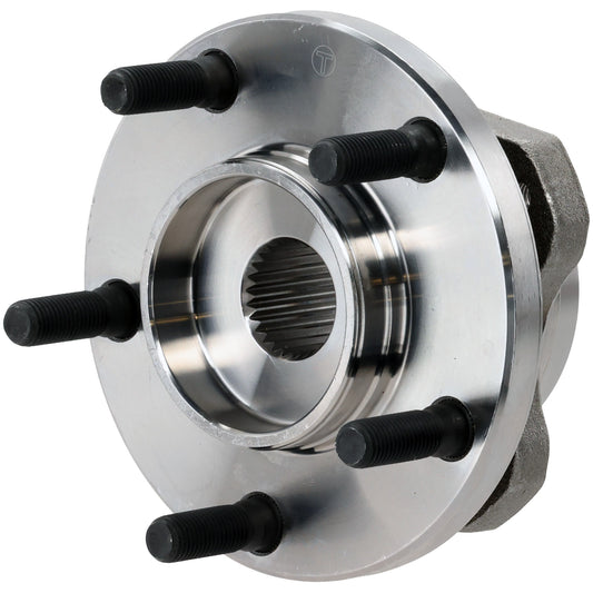 Front, Driver or Passenger Side Wheel Hub, With Bearing, 5 x 4.5 in. Bolt Pattern