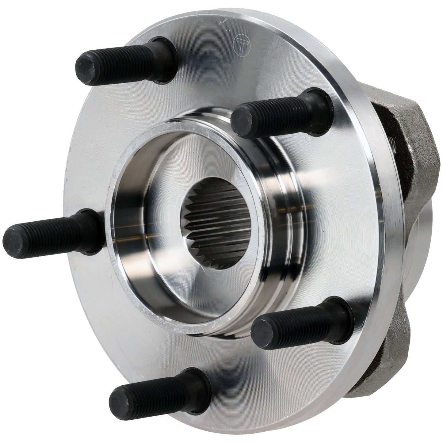 Front, Driver or Passenger Side Wheel Hub, With Bearing, 5 x 4.5 in. Bolt Pattern