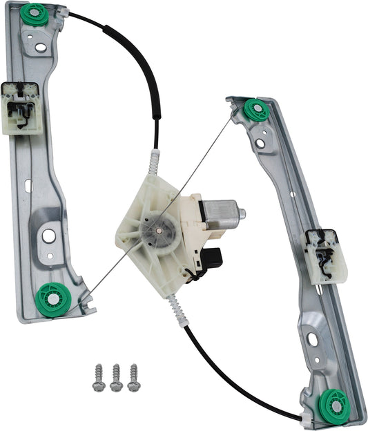 Front, Passenger Side Power Window Regulator, With Motor