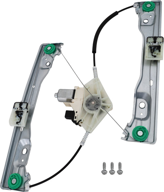 Front, Driver Side Power Window Regulator, With Motor