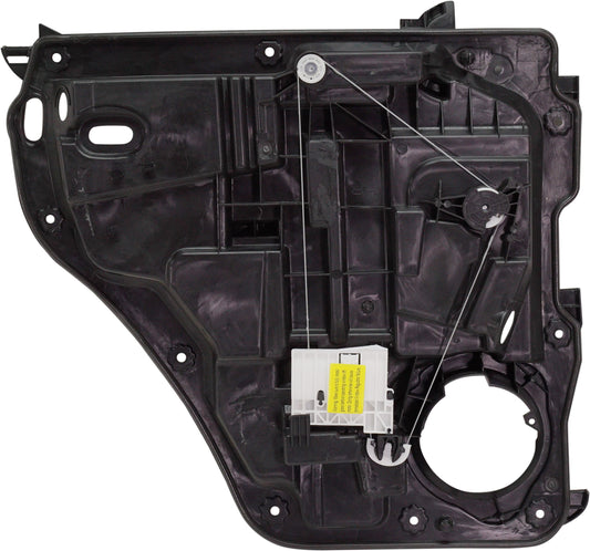 Rear, Passenger Side Window Regulator, Power, With Panel