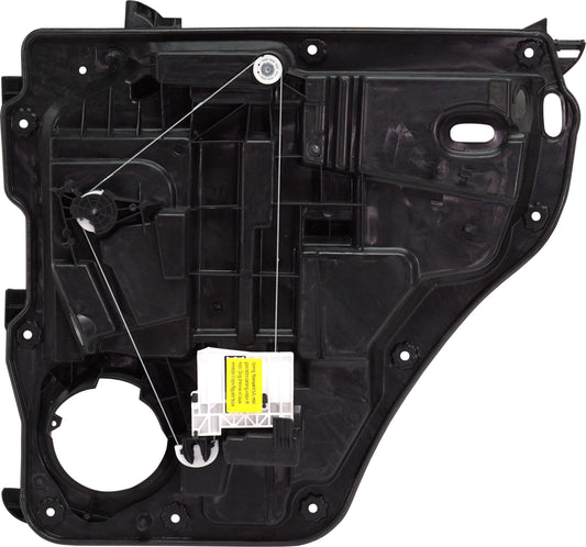 Rear, Driver Side Window Regulator, Power, With Panel