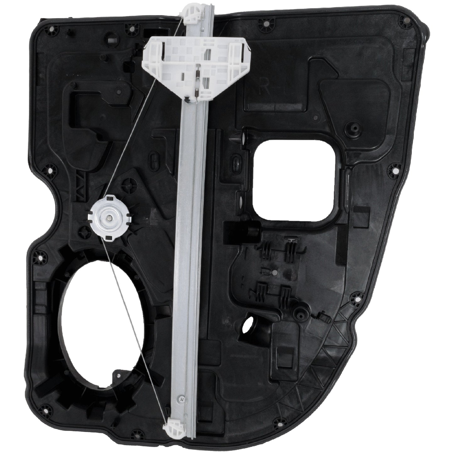 Rear, Driver Side Window Regulator, With Motor, Extended Cab (Quad Cab) Pickup