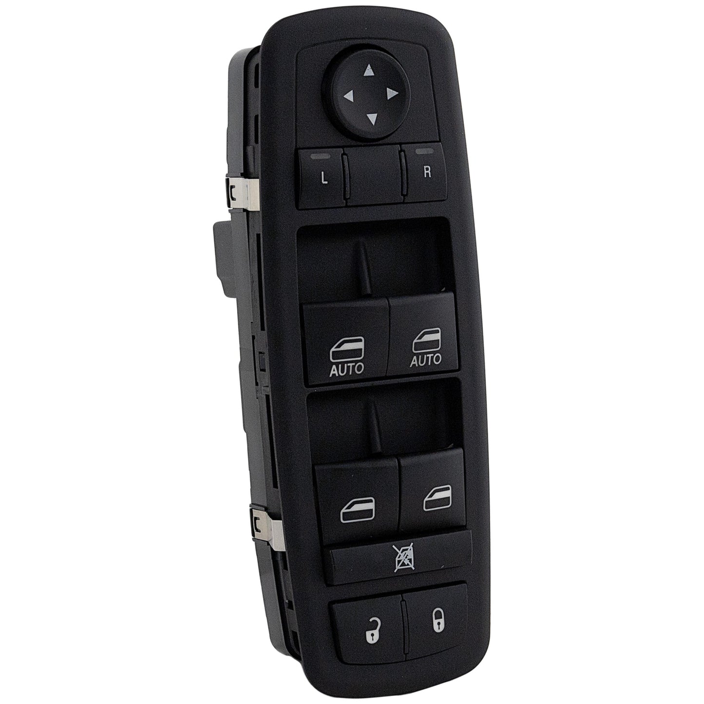 Front, Driver Side Window Switch, Black, 10-Button, 4-Door