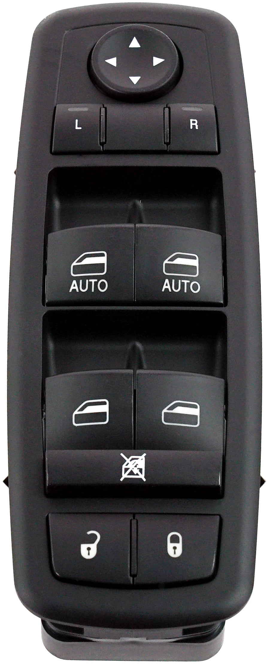 Front, Driver Side Window Switch, Black