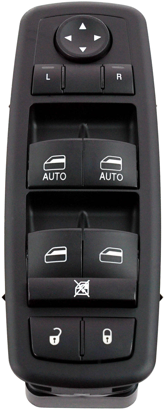 Front, Driver Side Window Switch, Black