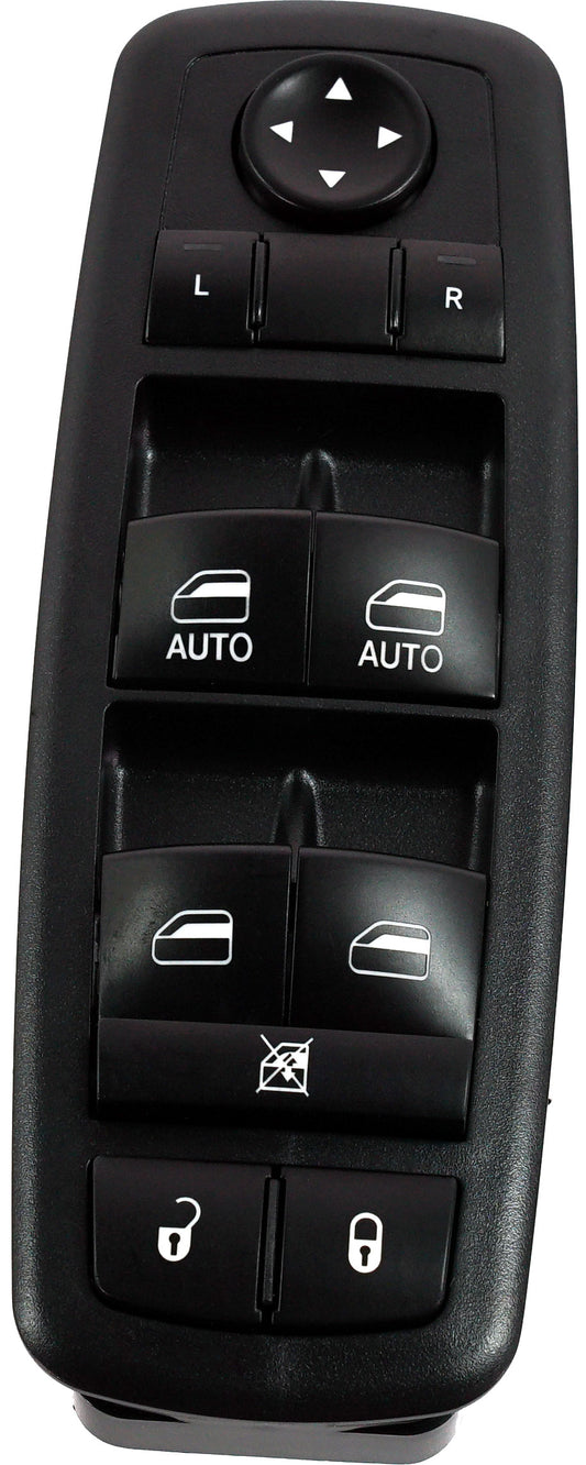 Front, Driver Side Window Switch, Black