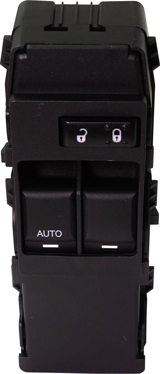 Front, Driver Side Window Switch Black 2 Buttons