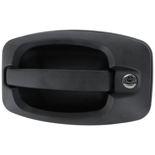 Tailgate Handle, Textured Black Plastic Without Camera Hole With Key Hole