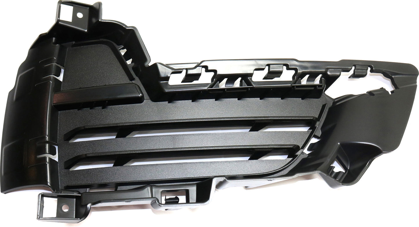 Front, Passenger Side, Outer Bumper Grille, Textured Black