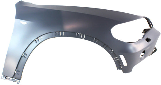 Front, Passenger Side Fender, With Head Lamp Washer Hole
