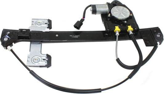 Rear, Passenger Side Power Window Regulator, With Motor