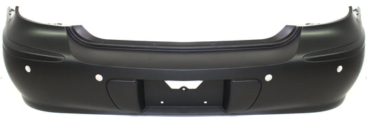 Накладка на задний бампер, грунтованная, для моделей без хром-пакета, с отверстиями для датчиков парковки, с отверстиями для молдингов