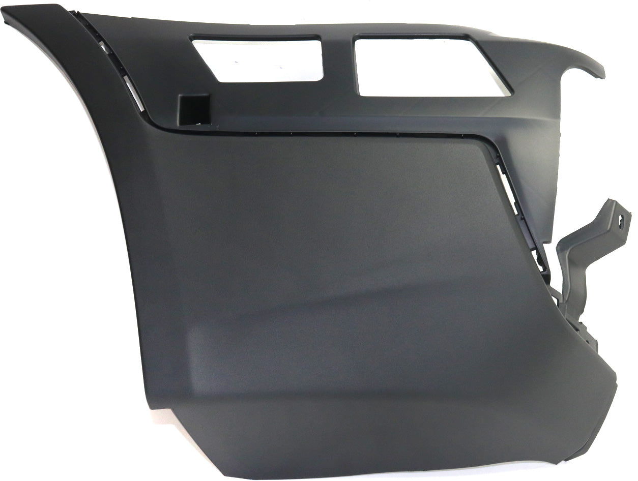 Rear, Driver Side Bumper End, Textured Plastic