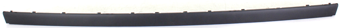 Rear, Center Bumper Trim, Primed, Center Bumper Molding, Without Parking Aid Sensor Holes, Without Chrome Insert Provision, Base Model