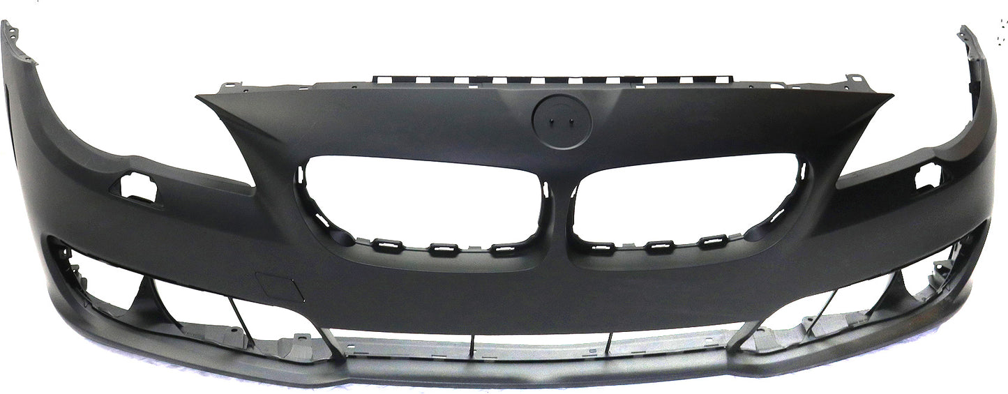 Front Primed Bumper Cover, Base Model, Sedan, For Models Without M Package, With Fog Light Holes, Without Parking Aid Sensor Holes