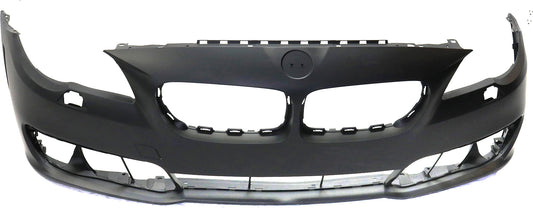 Front Primed Bumper Cover, Base Model, Sedan, For Models Without M Package, With Fog Light Holes, Without Parking Aid Sensor Holes