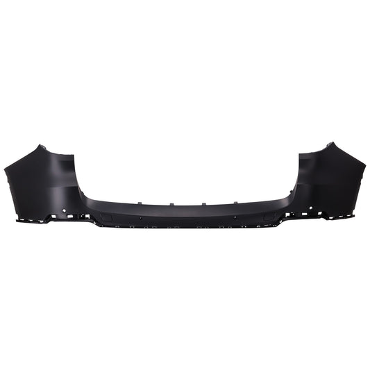 Rear, Upper Primed Bumper Cover, With Parking Aid Sensor Holes, Without M Sport Line, Standard Type, CAPA CERTIFIED
