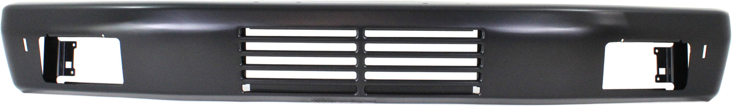 Front Bumper, Painted Black, Without Mounting Brackets, Base Model