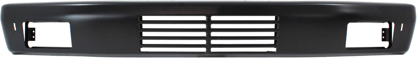 Front Bumper, Painted Black, Without Mounting Brackets, Base Model