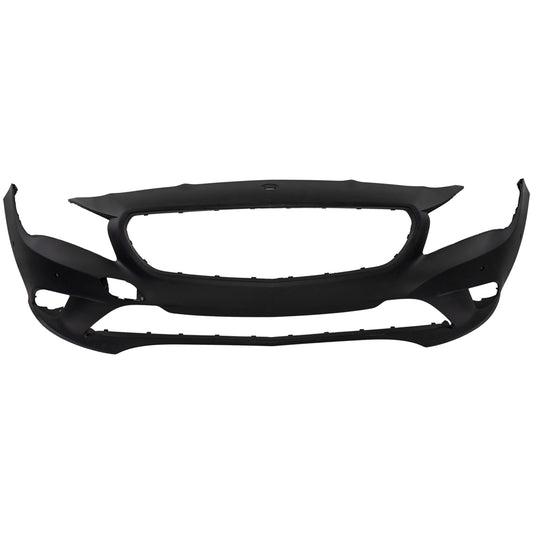 Front Primed Bumper Cover, 4 Cyl., 2.0L Engine, With Parking Aid Sensor Holes, For Models Without AMG Styling Package