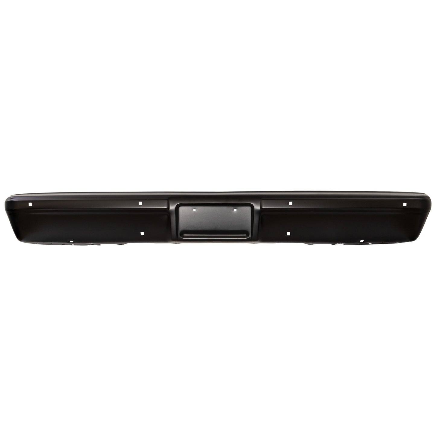 Front Bumper, Painted Black, Without Mounting Brackets, Without Molding Holes