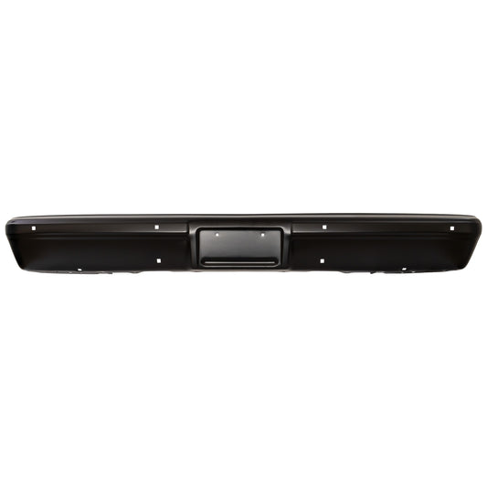 Front Bumper, Painted Black, Without Mounting Brackets, Without Molding Holes