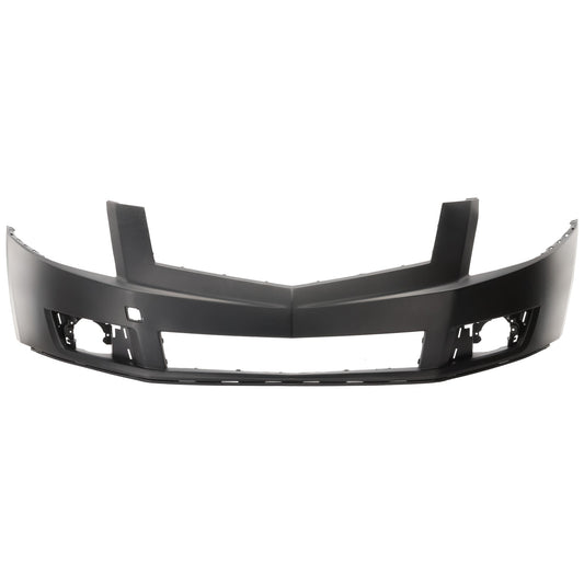 Front, Upper Primed Bumper Cover, With Headlamp Washer Holes, Without Parking Aid Sensor Holes