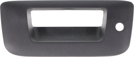 Tailgate Handle Bezel, Textured Black Plastic Without Camera Hole With Key Hole