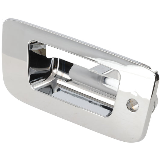 Tailgate Handle Bezel, Chrome Plastic Without Camera Hole With Key Hole