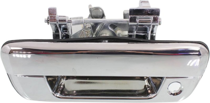 Tailgate Handle, Chrome Plastic Without Camera Hole With Key Hole