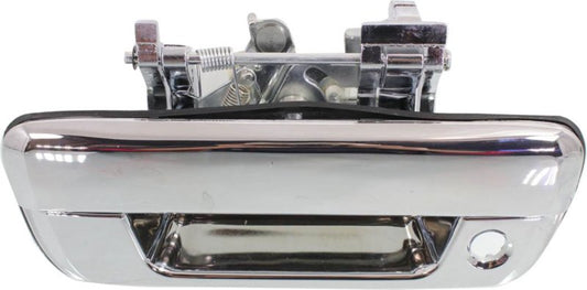 Tailgate Handle, Chrome Plastic Without Camera Hole With Key Hole