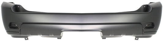 Накладка на задний бампер, грунтованная, модель LT, без отверстий для датчиков парковочных систем, с возможностью установки подножки, с отверстиями для отражателей