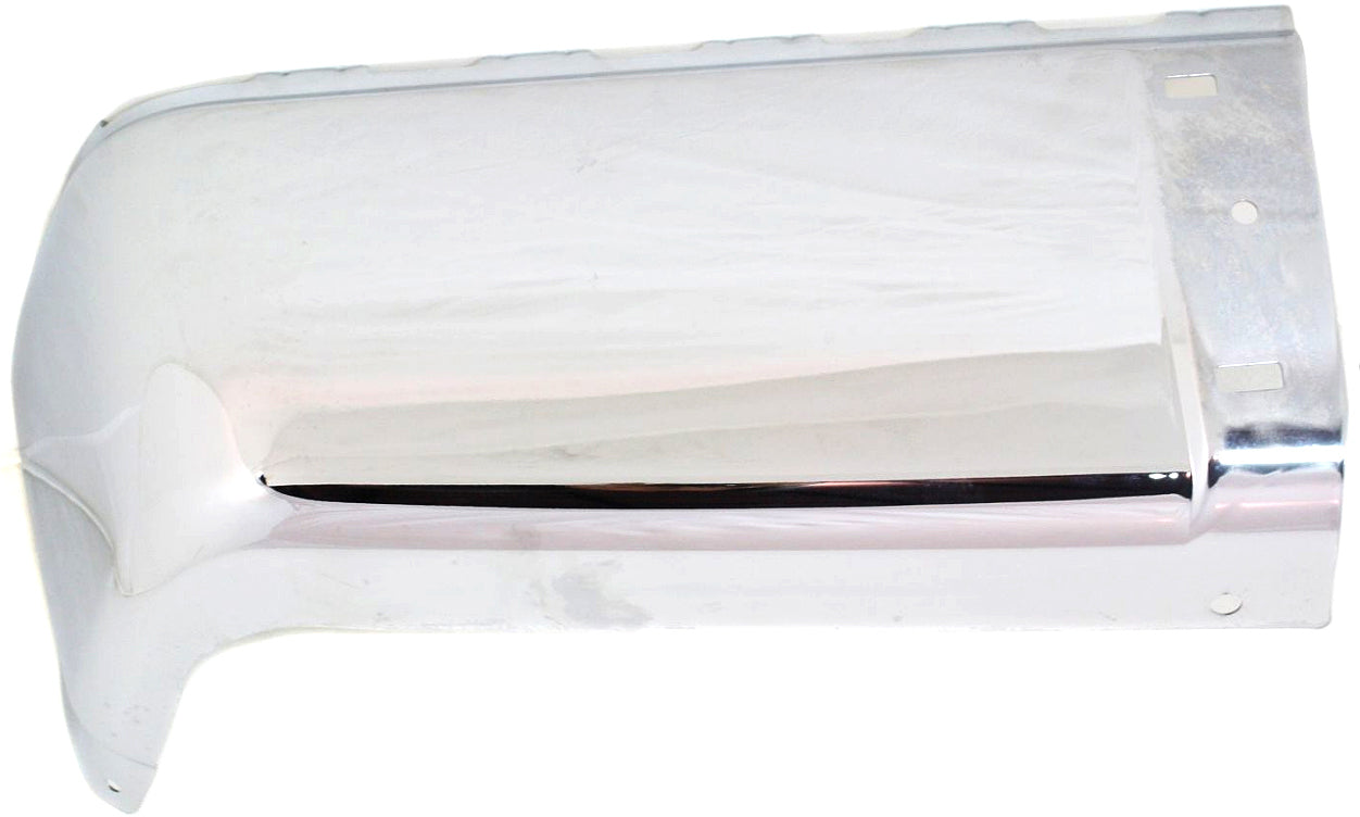 Задний бампер со стороны водителя, хромированная сталь