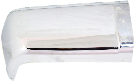 Задний бампер со стороны водителя, хромированная сталь