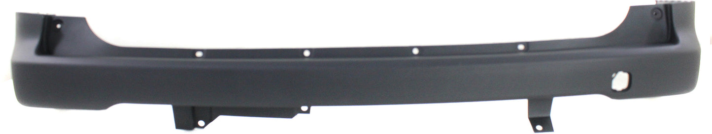 Rear Bumper Cover, Textured, Without Parking Aid Sensor Holes